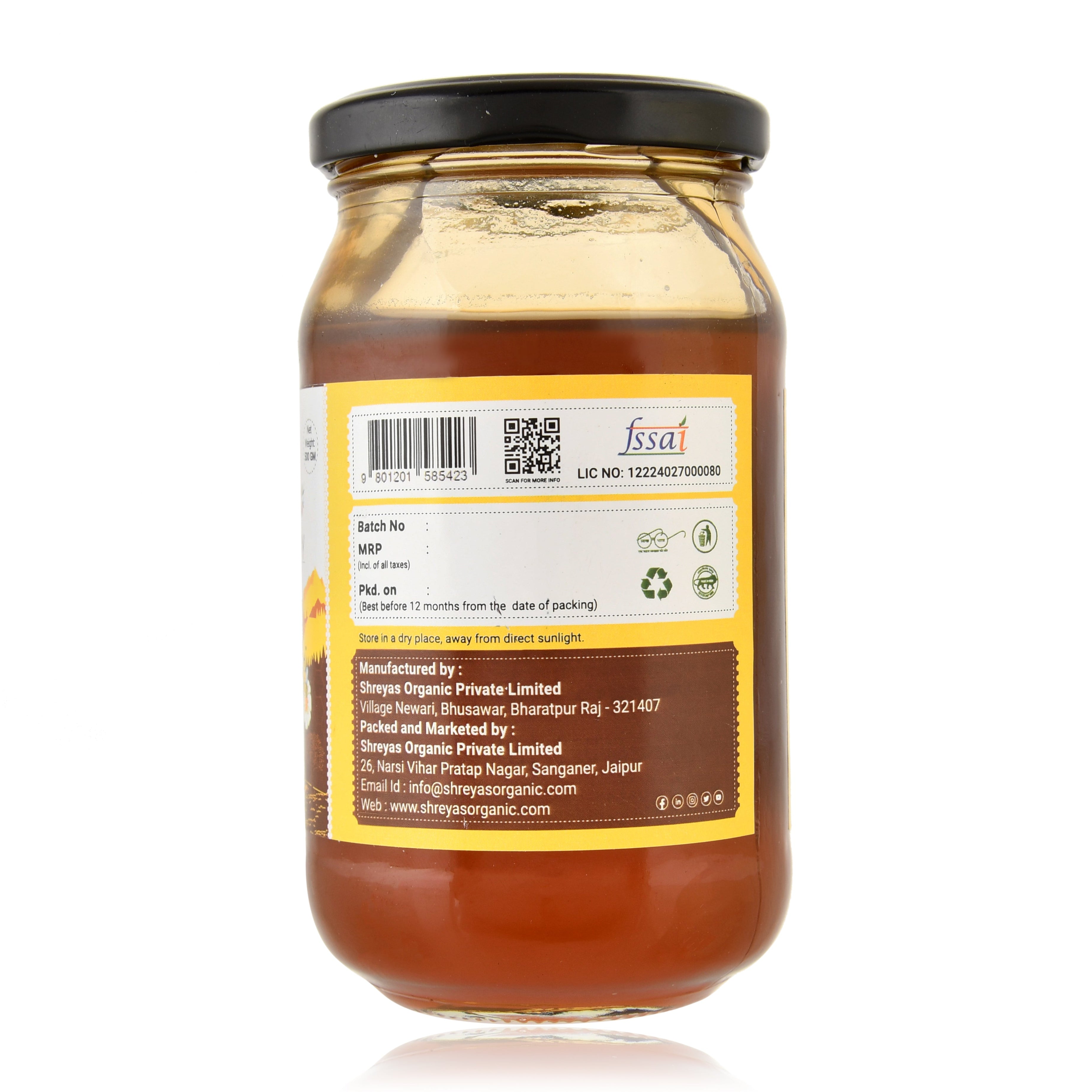 Multi Flora Forest Honey | unprocessed raw | Glass Jar Shreyas Organic