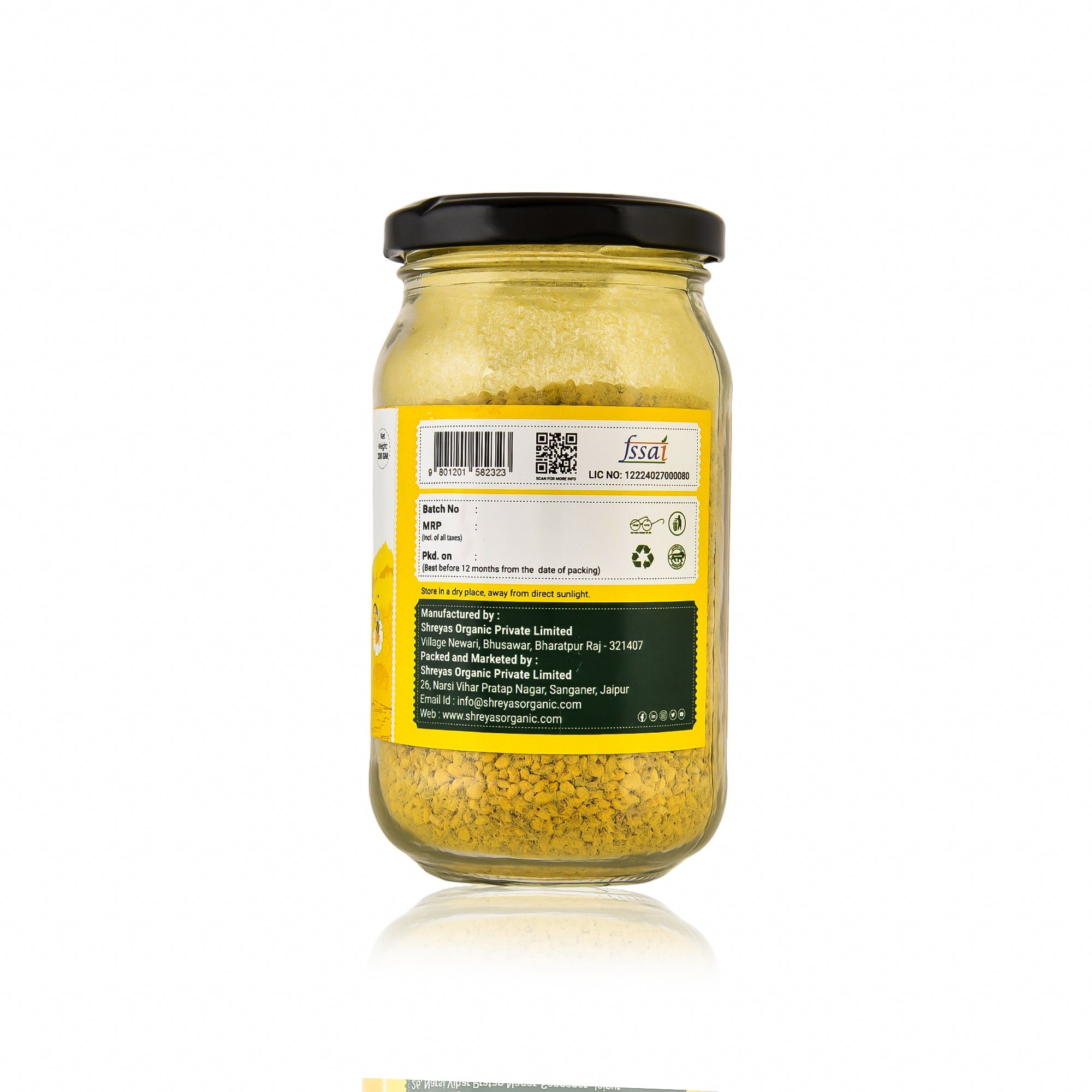 Natural Bee pollen  | Plant based Protein | Glass Jar Shreyas Organic