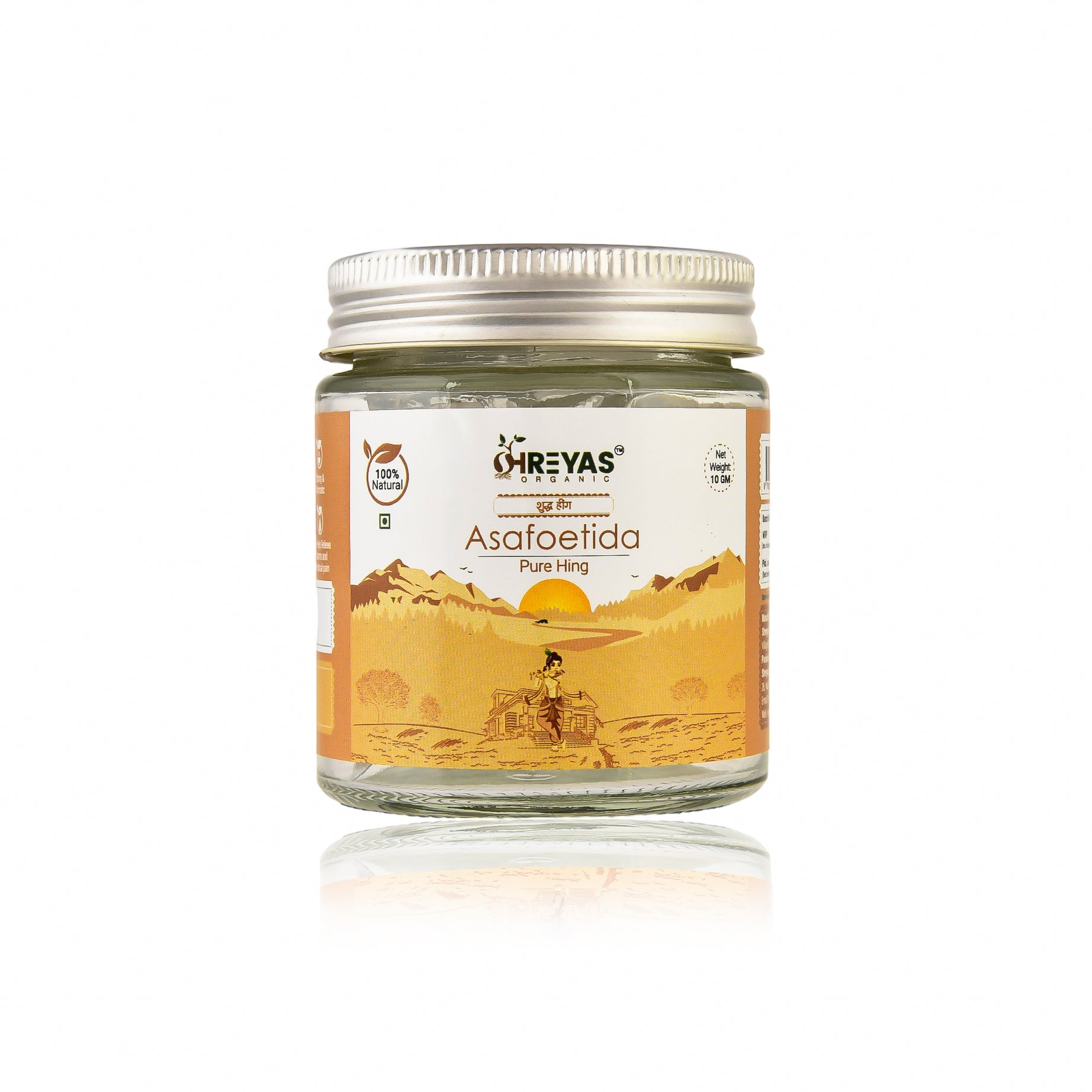 Strong Aromatic Asafoetida (Crystals Pure Hing) | Glass Jar