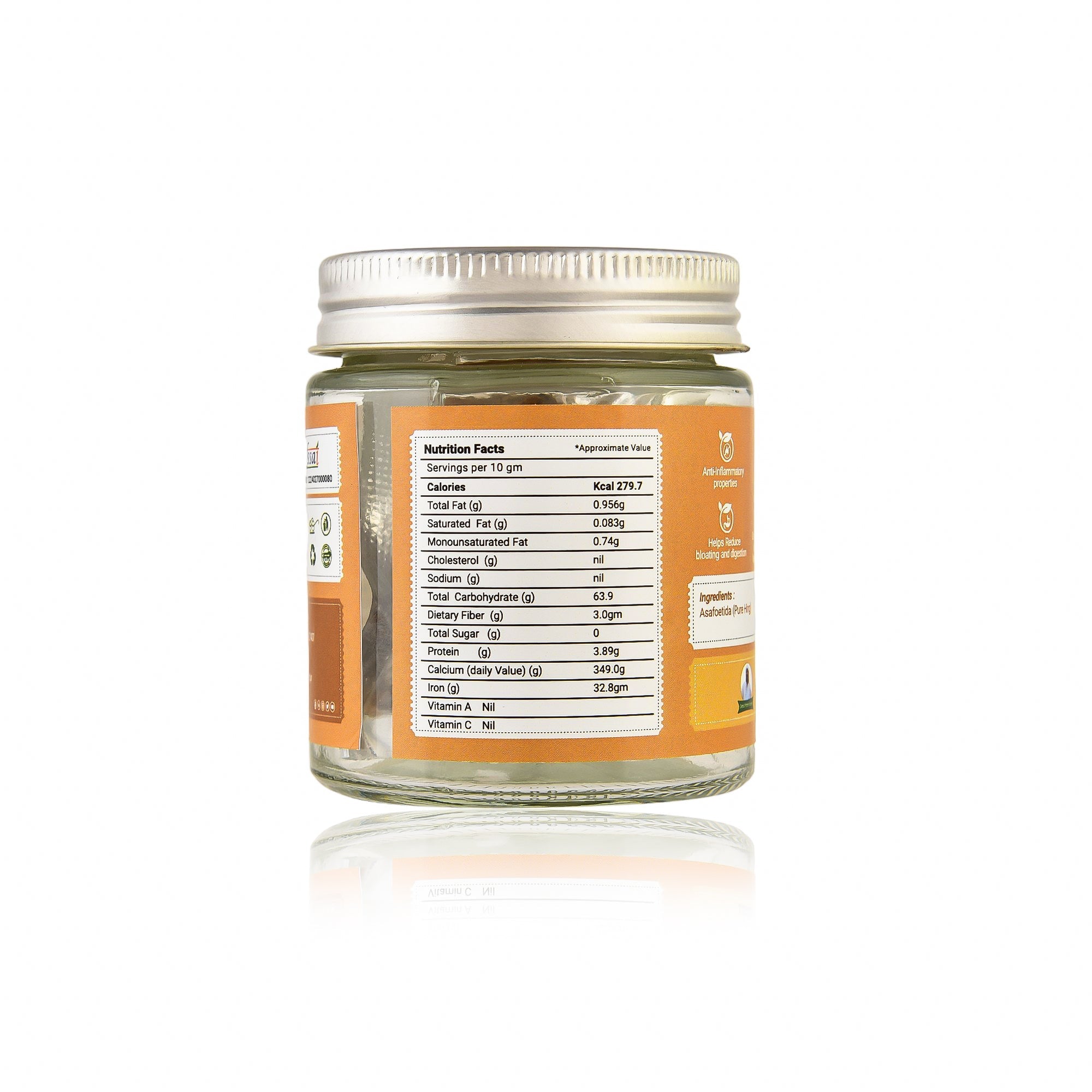 Strong Aromatic Asafoetida (Crystals Pure Hing) | Glass Jar Shreyas Organic